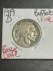 1919 D Buffalo Nickel FN Fine Better Date Coin (Raw13301)