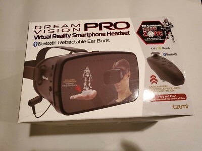Dream Vision Pro Virtual Reality VR Smartphone Headset Ear Buds iPhone Samsung