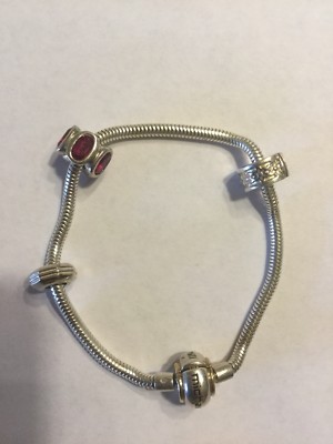 Michael Hill Charm Bracelet with 10 K Gold and 925 Sterling Silver