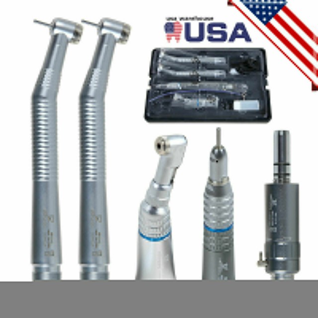 Dental High Fast & Slow Low Speed Handpiece kit 2/4 Hole Turbine FIT