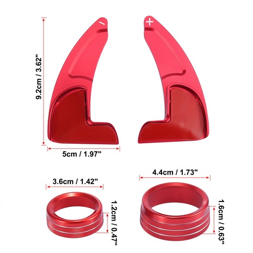 Steering Wheel Shift Paddle Trim&AC Switch Knob for Dodge Charger Challenger 15+ - Picture 4 of 14
