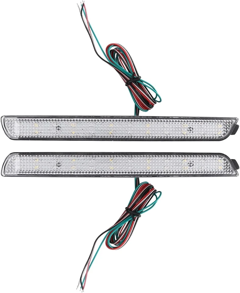 Luz de freno de respaldo LED reflector de parachoques transparente para Mazda 3 Mazdaspeed 3 2004-2009 Foto 2 de 4