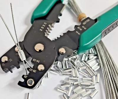 10Pk ELECTRIC METER ALUMINIUM SECURITY SEALS & WIRES & SEAL CRIMPING TOOL