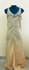 Antikes Unterkleid Seide Spitzenapplikationen von Orvieto 30-50er Jahre