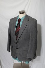 Chaps Ralph Lauren Blazer Mens Wool Sport Coat Two Button Jacket Gray 41R