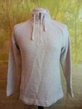 Weird Fish macaroni beige cotton Sweatshirt. UK women's size 12