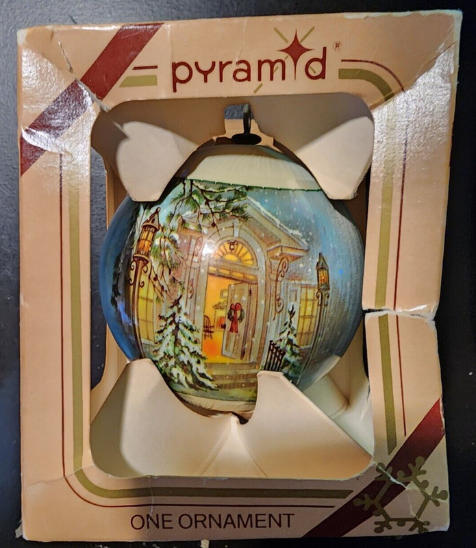 pyramid one christmas memories ornament
