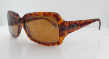 Vintage Donna Karan DK1006 Tortoise Rectangular Sunglasses Italy FRAMES ONLY