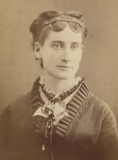 HAVERHILL, MASS, LADY W/ PRETTY DRESS, CDV