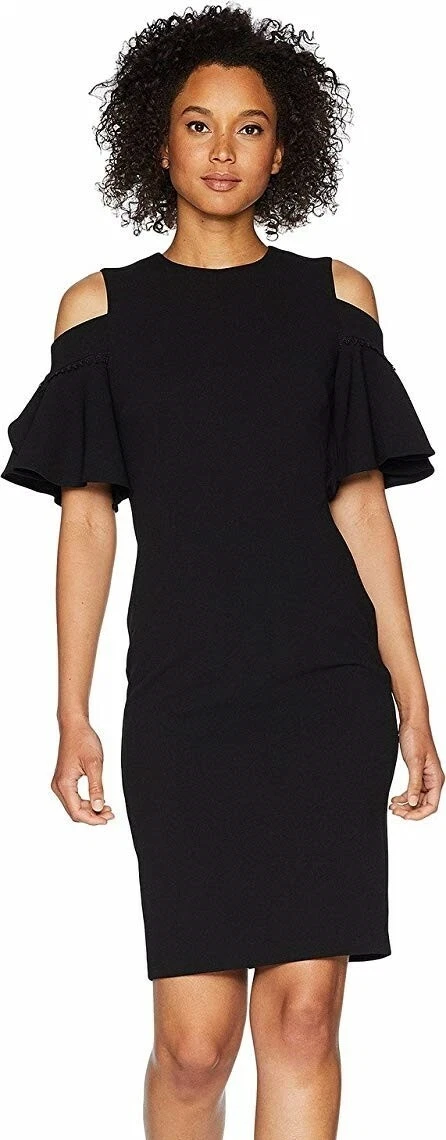 Calvin klein clearance cold shoulder dress