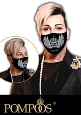 Glööckler POMPÖÖS Mund- und Nasenmaske - Modell Kette Pompöös - Harald Glööckler