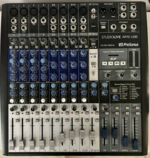 PRESONUS StudioLive AR12 USB Bundle, 4 Microphones,  9 Microphone Cables