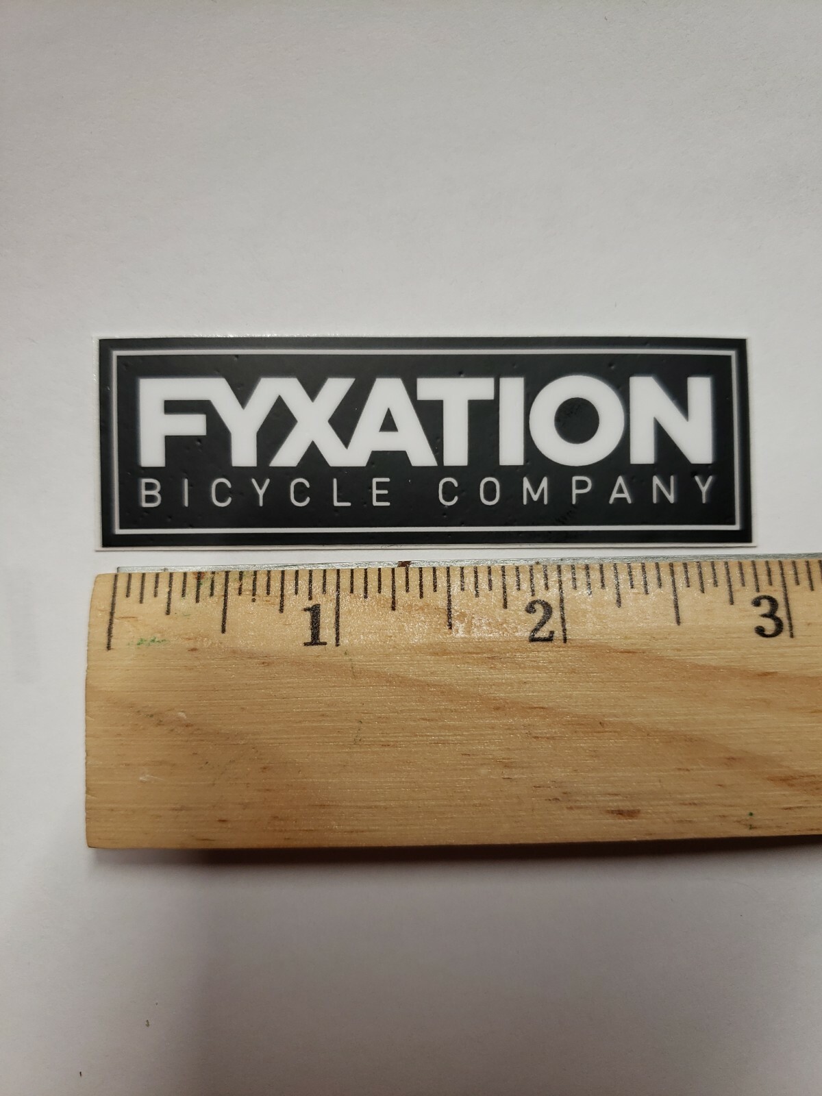 3" FYXATION BICYCLE CO Single Speed Road MTB  Bike Ride FRAME STICKER DECAL 