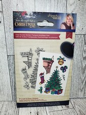 Crafters Companion Twas the Night Before Christmas Stockings by the Fire Stamps