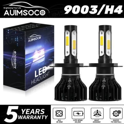 For Honda CR-V 1997-2004 2007-2014 CRV H4 LED Headlights Hi/Lo Beam 2x Bulbs