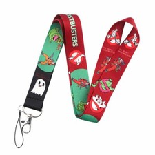 Ghostbusters Movie No Ghost Slimer Characters Themed Red Green ID Holder Lanyard
