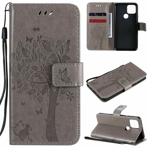 Tree Cat Leather Flip Wallet Phone Case For Google Pixel 5 6 7 8 Pro 6A 4A - 第 5/23 張圖片