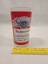BUDWEISER Beer Glass (1) 12oz