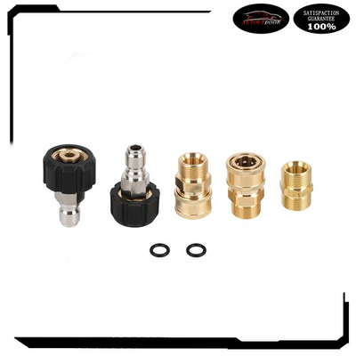 #ad 5 Pcs 5000 PSI Pressure Washer Adapter Set For Pressure Washers Hose and Guns $20.70