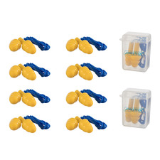 10 Pcs Soft Silicone Ear Plug Reusable Hearing Protection Earplug With Corded
