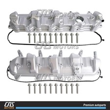 2x Aluminum Valve Cover W Gasket For Chevrolet Suburban 2015-20 Corvette 14-19 2x Aluminum Valve Cover W Gasket For Chevrolet Suburban 2015-20 Corvette 14-19