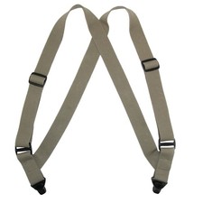 CTM Men's Elastic Side Plastic Clip TSA Compliant Airport Suspenders