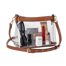 Clear Bag for Stadium Events, Clear Purses for Women, Stadium Approved Crossb...
