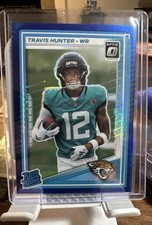 2025 Panini Donruss Optic - Rated Rookie Travis Hunter #201 Blue Hyper Prizm...