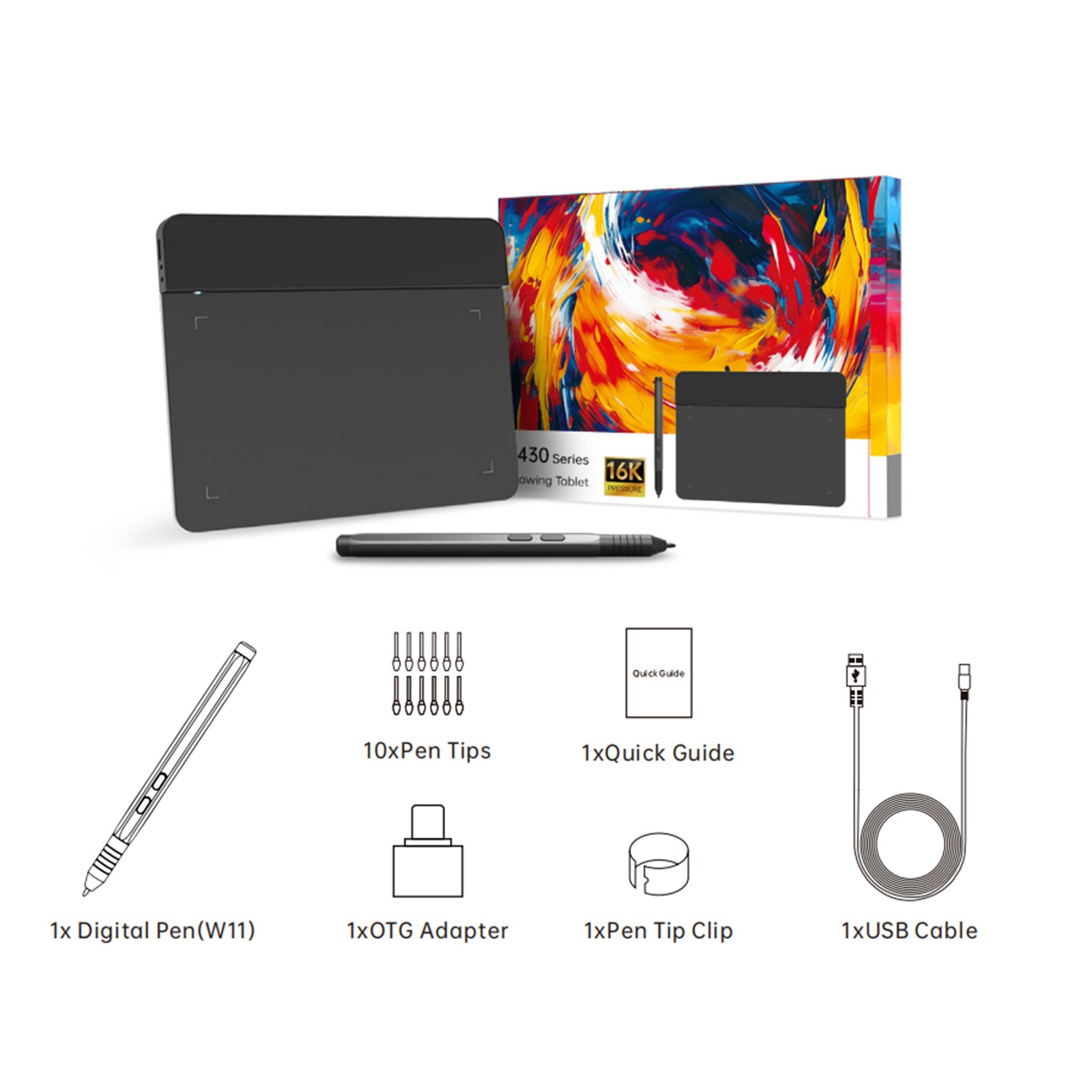 как выглядит Ultra-Thin 4x3 Inch Graphics Drawing Tablet For Designing Online Course Teachers фото