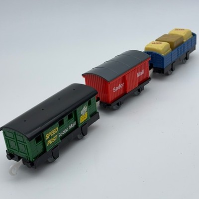 Thomas & Friends Trackmaster Train PERCY'S MAIL TRUCKS Set Sodor Post w/ Cargo