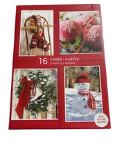 Boxed Christmas Card Assortment, Pack of 16  2 Box Assortment 32 cards total