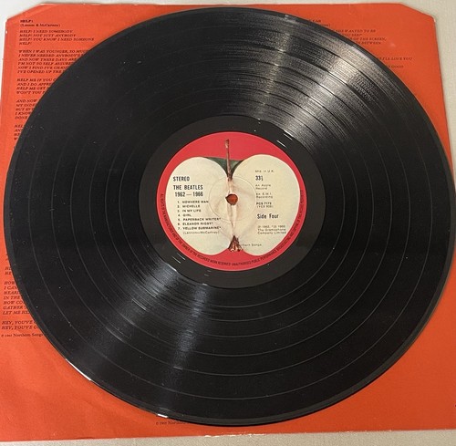 THE BEATLES : Red 2 x Double Album : apple 🍏 1962 -66 original compilation - Picture 10 of 11