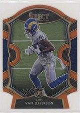 2020 Panini Select Concourse Orange Prizm Die-Cut Van Jefferson #71 0jd0