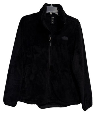 The North Face Osito Fleece Jacket Sz Large Black Full Zip High Pile Soft
