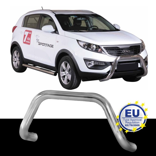 PersonenschutzbüGel Edelstahl Passend FüR KIA Sportage 2010 Bis 2015 Ø76Mm-image