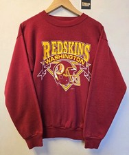 Vtg 80s/90s Washington Redskins Crew Neck Sweatshirt L NFL Football NFC East...