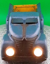 1940's Marx Package Service Delivery Pickup Truck Pressed Steel Working Lights