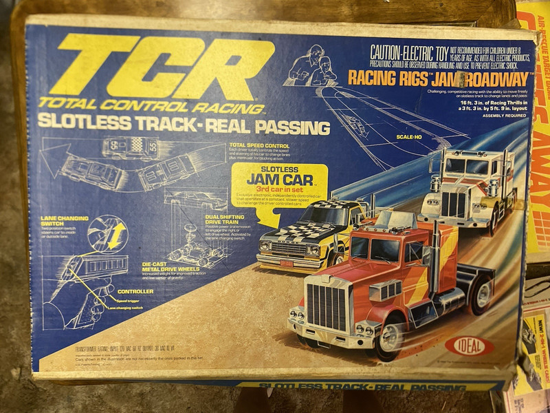 Ideal TCR Total Control Racing Slotless Track Set w/ Jam Car 6310 (1988)