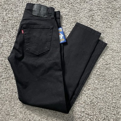 Levis 512 Slim Taper Fit Mens Jeans 28x30 Denim Black Stretch Five Pocket NWOT