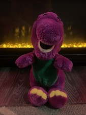 Barney 13.5" Plush 1992 The Lyons Group Vintage Stuffed Toy Purple Soft Dinosaur