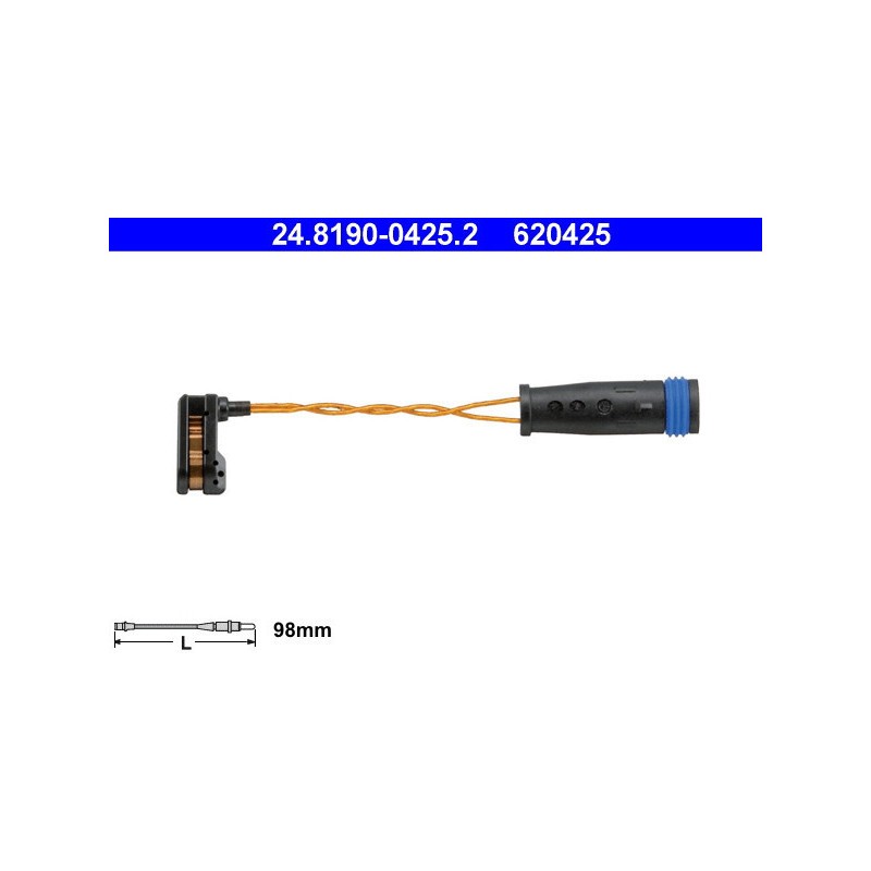 Contatto segnalazione, Usura past. freno/mat. d'attrito ATE 24.8190-0425.2 - Immagine 2