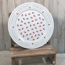 Hallmark Serving and Sharing Plate Platter with Cherries - Great for Giving!