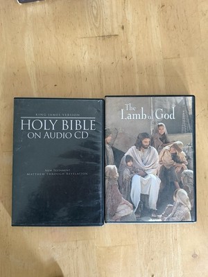 Christian DVD & Audio CD Lot Holy Bible KJV New Testament Lamb Of God