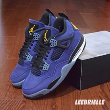 MEN'S SIZE - NIKE AIR JORDAN 4 RETRO LAKERS IMPERIAL PURPLE FV5029-500