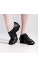 Synthetic Leather Dance Jazz Shoe Slip-on for Women and Men's Dance Shoes Size 8
