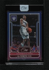 2022-23 Panini One and One Blue 35/40 De'Aaron Fox #67 7y2
