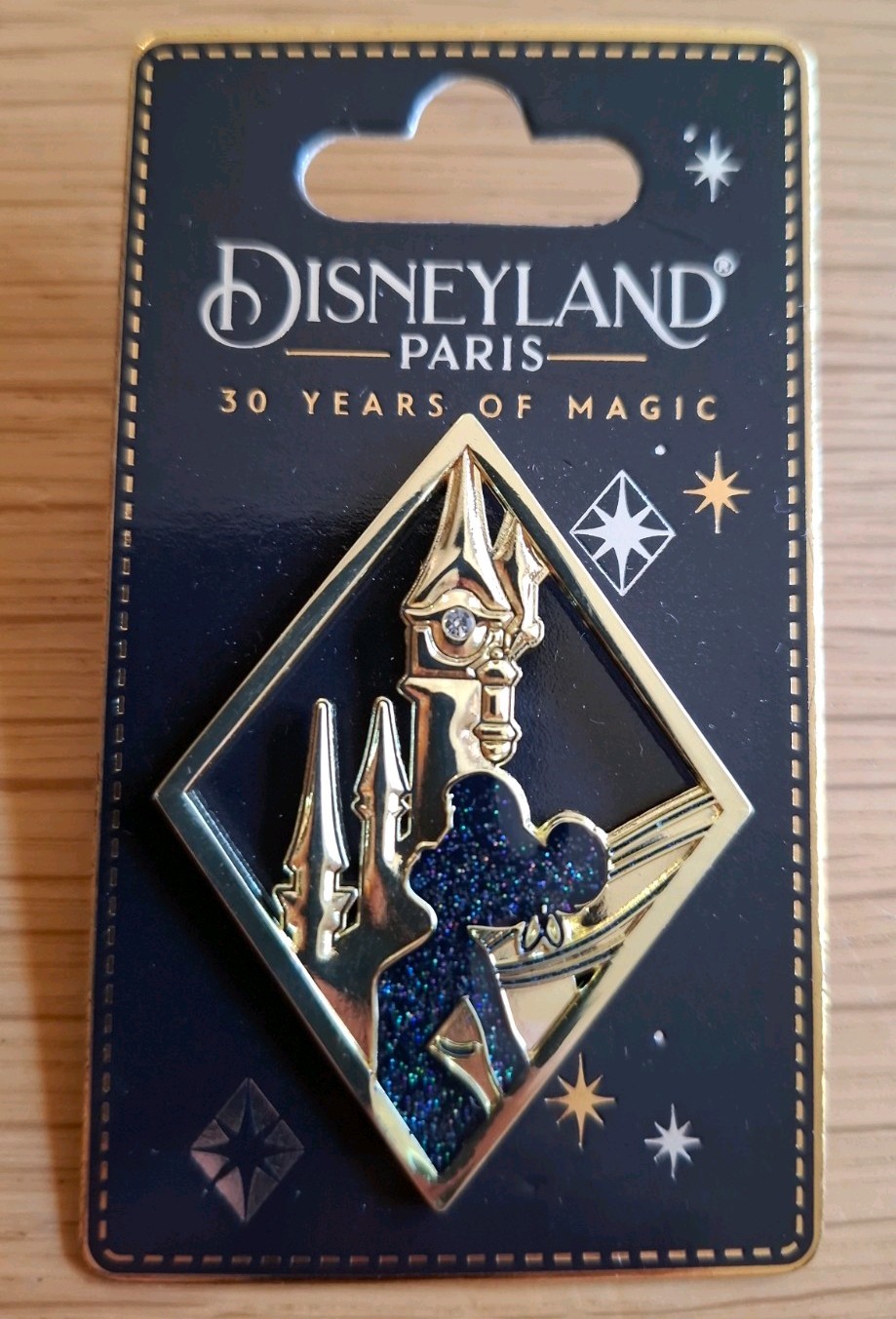 Disneyland Paris 30th Anniversary Tinker Bell Castle Diamond Pin Official DLP OE