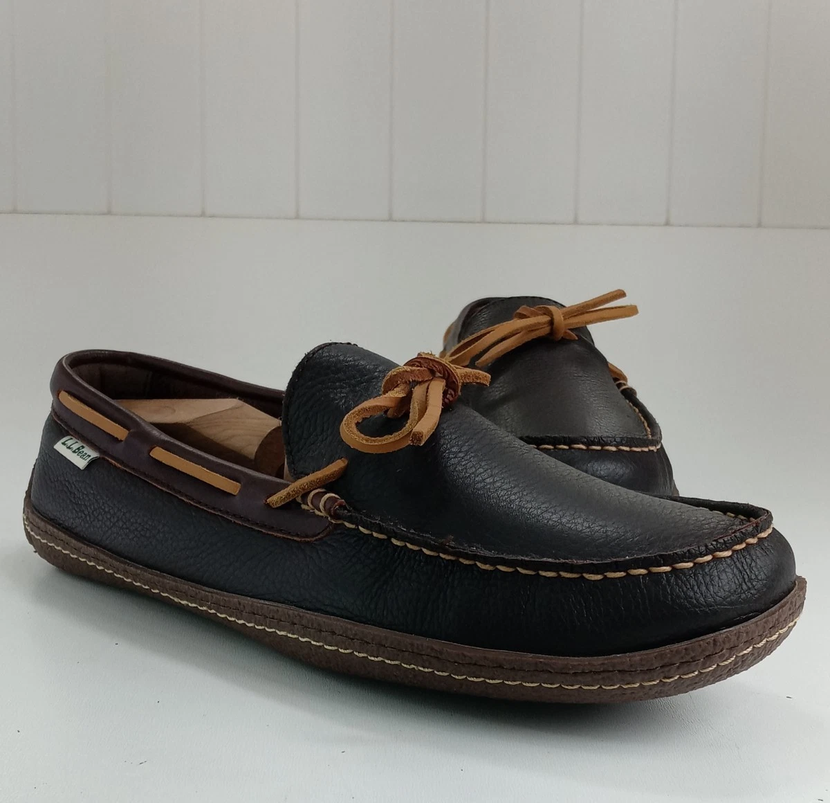 L.L. Bean Leather Upper Brown Slippers for Men for sale | eBay