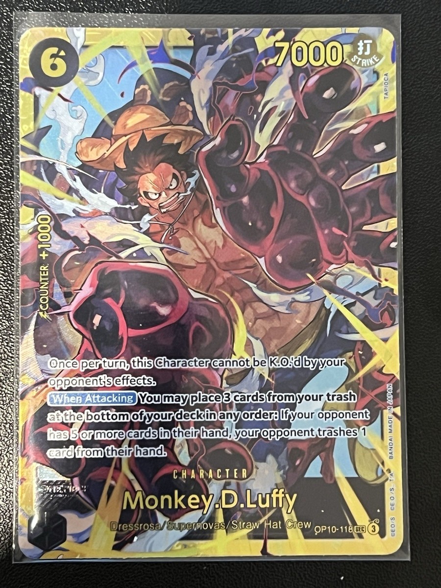 OP10-118 Monkey D. Luffy SEC One Piece Royal Bloodline English | eBay  Australia