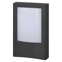 Led Wandlampe Aluminium Dunkelgrau Osram 3000 K IP44 H:23,5 Cm Wandleuchte Haus